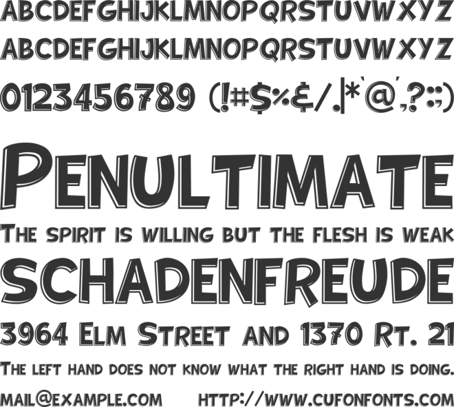 MARICHAN font preview