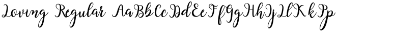 Loving Regular font