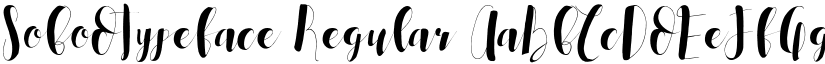 SobodTypeface Regular font