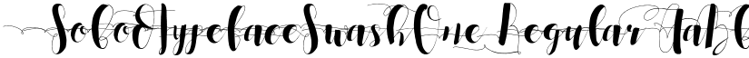 SobodTypefaceSwashOne Regular font