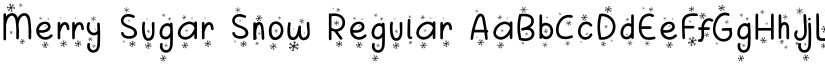 Merry Sugar Snow Regular font