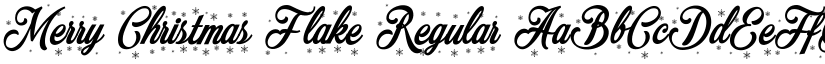 Merry Christmas Flake Regular font