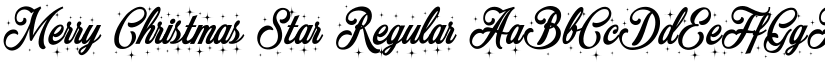 Merry Christmas Star Regular font