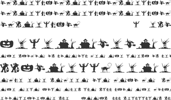 Silbooettes font preview