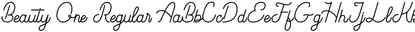 Beauty One Regular font