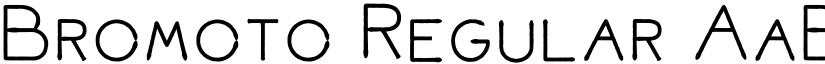 Bromoto Regular font
