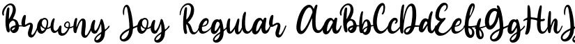 Browny Joy Regular font