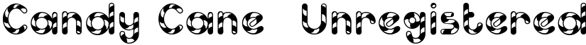 Candy Cane (Unregistered) Regular font