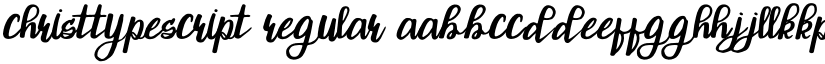 ChristTypeScript Regular font