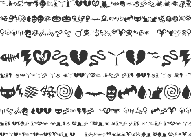 Ill October font preview