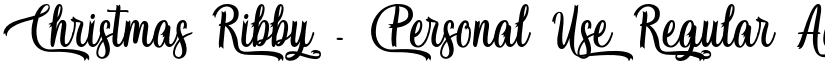 Christmas Ribby - Personal Use Regular font
