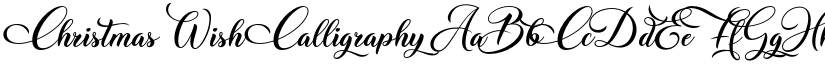 Christmas Wish Calligraphy font