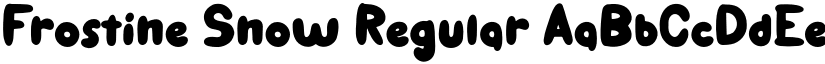 Frostine Snow Regular font