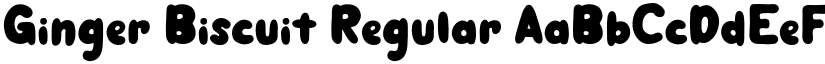 Ginger Biscuit Regular font