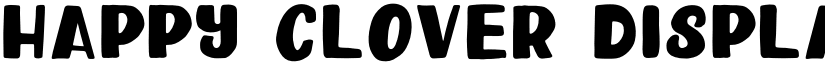 Happy Clover Display font