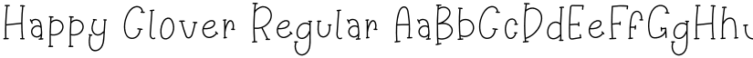 Happy Clover Regular font
