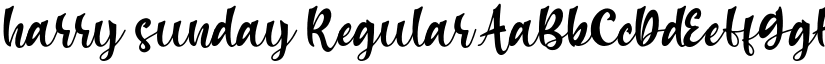 harry sunday Regular font
