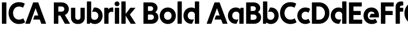 ICA Rubrik Bold font