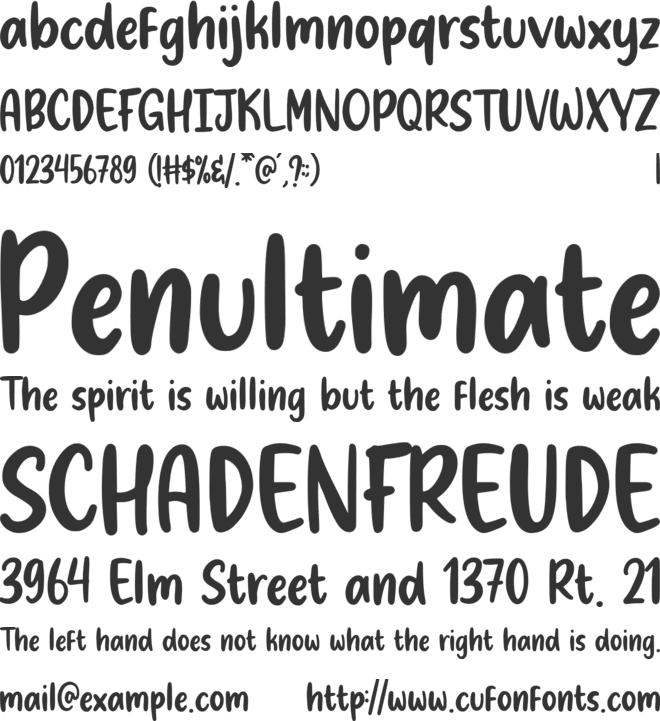 Honey Jelly font preview