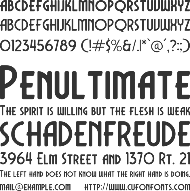 DECHOR ROTHEN font preview