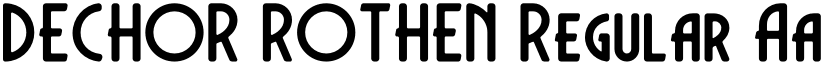 DECHOR ROTHEN Regular font