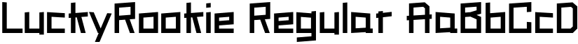 LuckyRookie Regular font