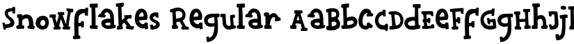 Snowflakes Regular font