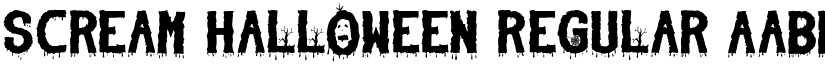 Scream Halloween Regular font