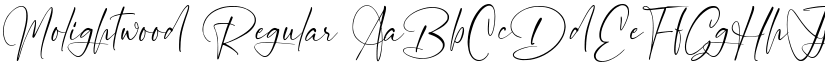 Molightwood Regular font