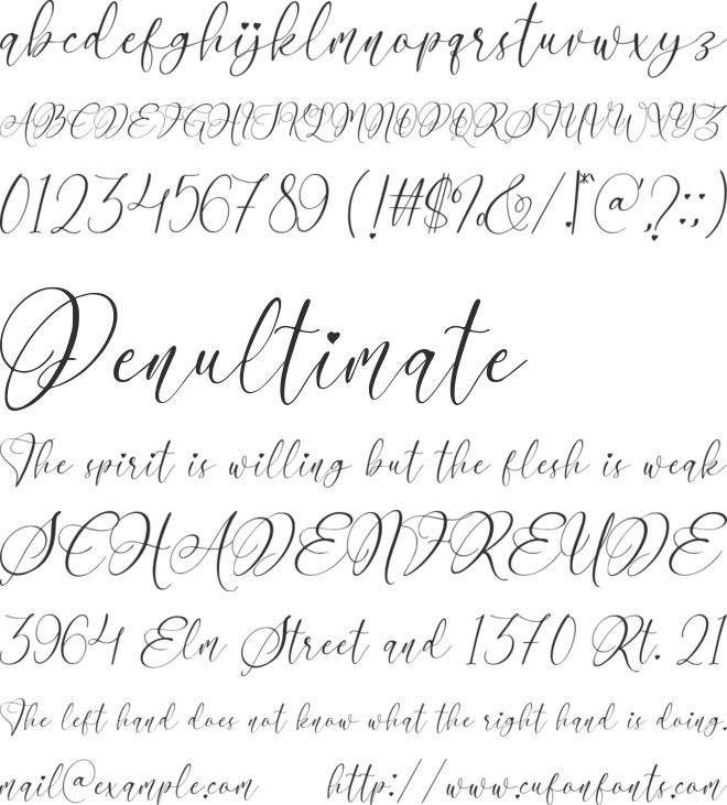 Astanayla font preview