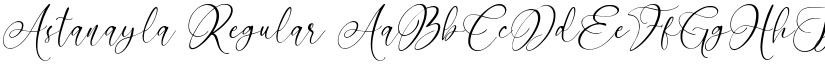 Astanayla Regular font