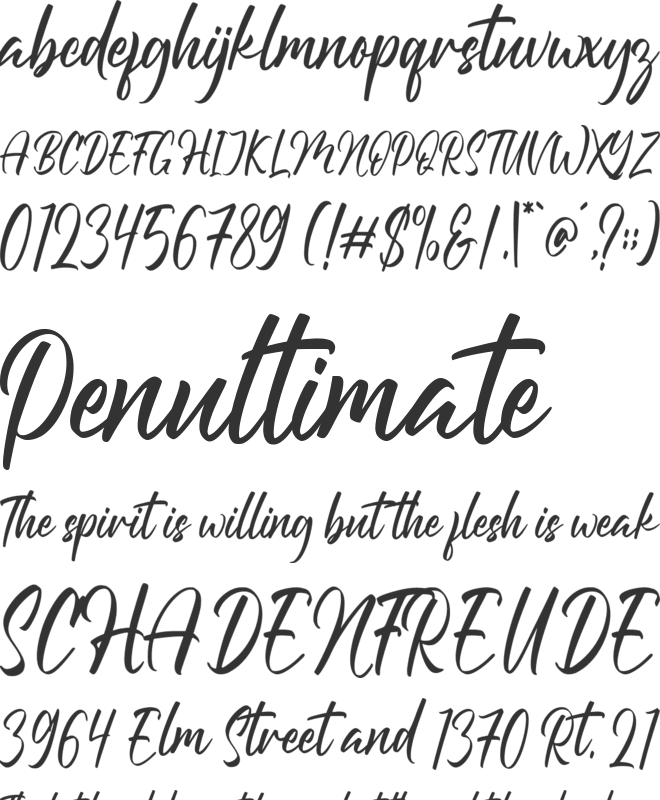 Freegdom font preview