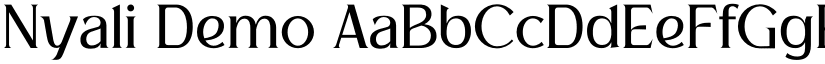 Nyali Demo font