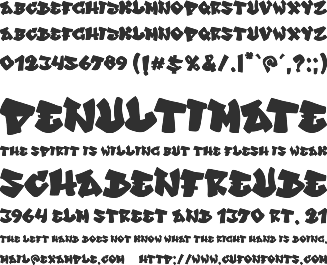 Maxhild font preview