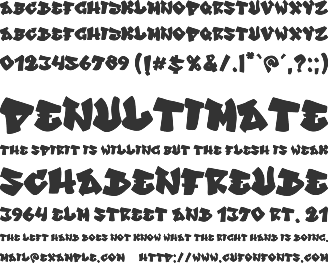 Maxhild font preview