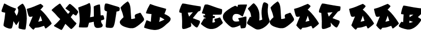 Maxhild Regular font