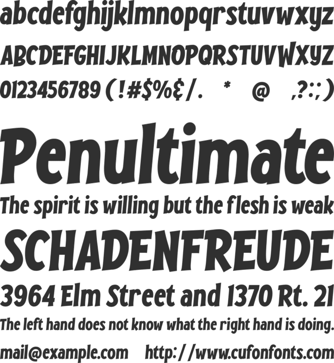 Browood font preview