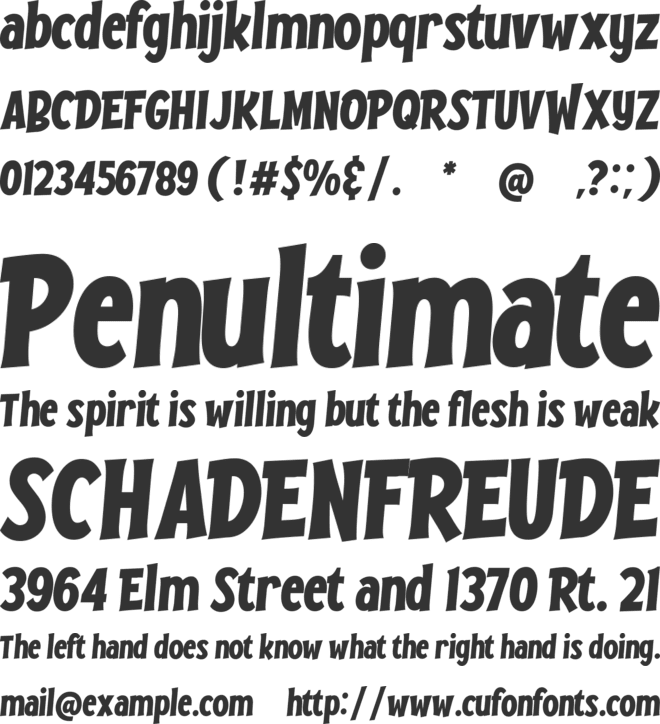 Browood font preview