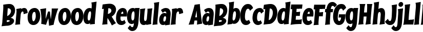 Browood Regular font