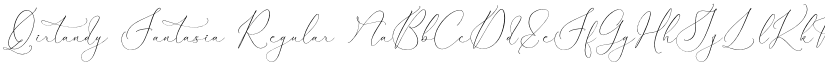 Qirtandy Fantasia Regular font
