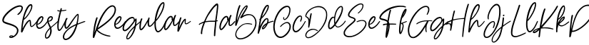 Shesty Regular font