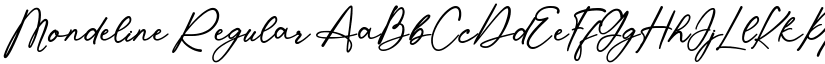 Mondeline Regular font
