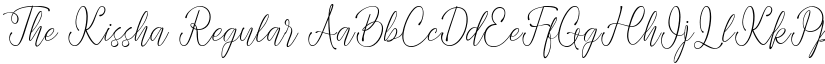 The Kissha Regular font