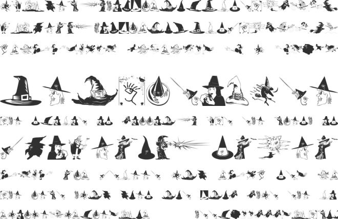 Witches Stuff font preview