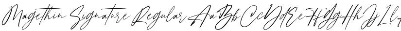 Magethin Signature Regular font