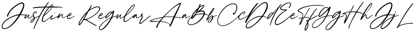 Justline Regular font