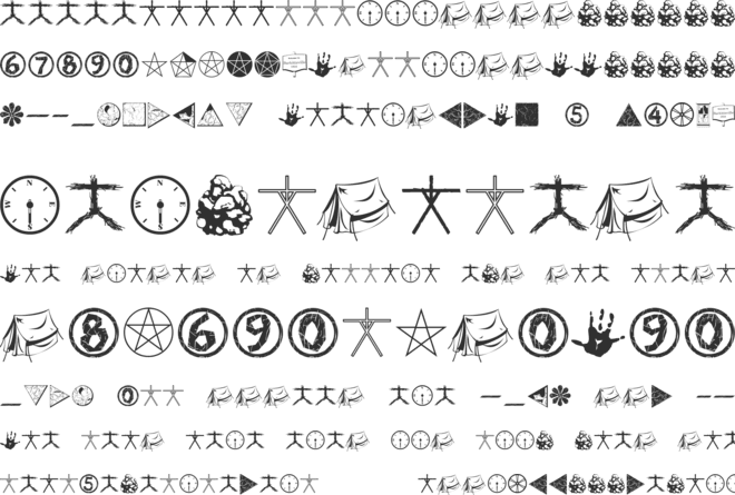 WitchDings font preview
