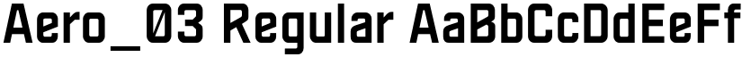 Aero_03 Regular font