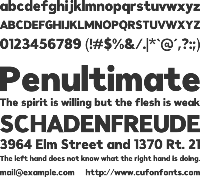 Figerona font preview