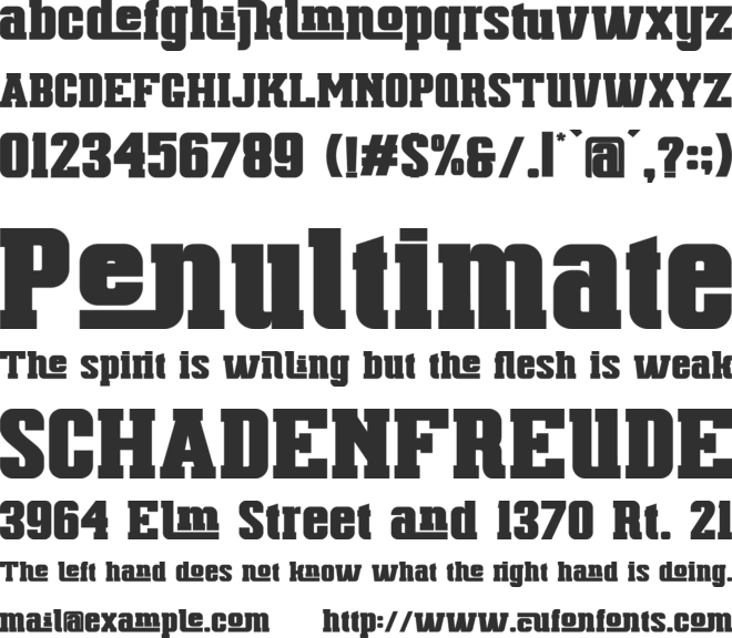 largely define font preview